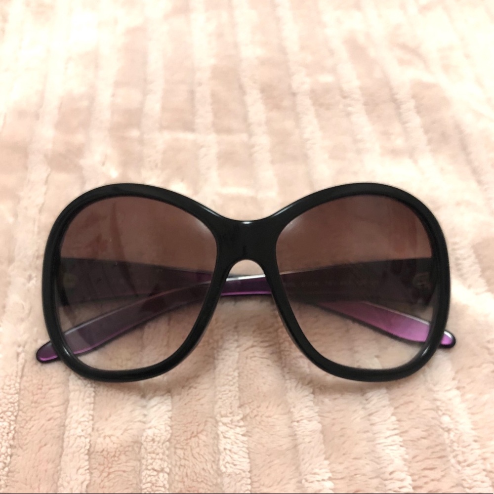 Authentic Prada Sunglasses Black and Purple Frame